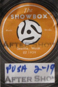 PUSA aftershow pass - 19th feb 2011